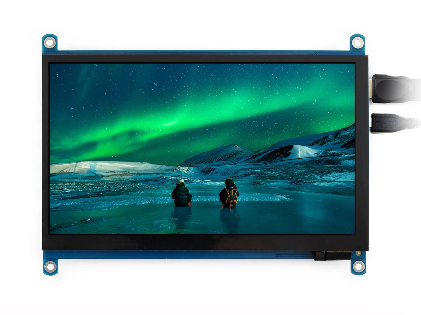 Waveshare 7 inch HDMI LCD (H) Computer Monitor 1024*600 IPS Capacitive Touch Screen Supports Raspberry Pi Jetson Nano Win10 etc