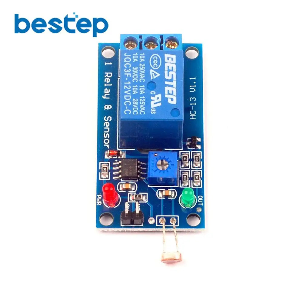 5V 12V Light Photoswitch Sensor Switch LDR Photoresistor Relay Module Light Detection Photosensitive Sensor Board For Arduino