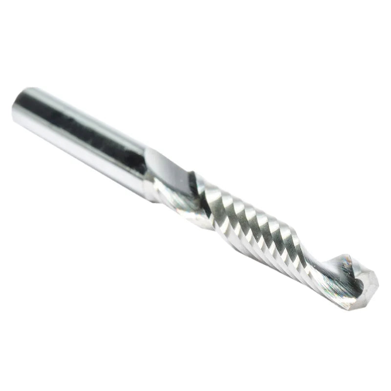 10pcs Shank 3.175mm 4mm 5mm 6mm High Quality Carbide CNC Router Bits One Single Flute End Mill Tools Milling Cutter CEL 17-62mm