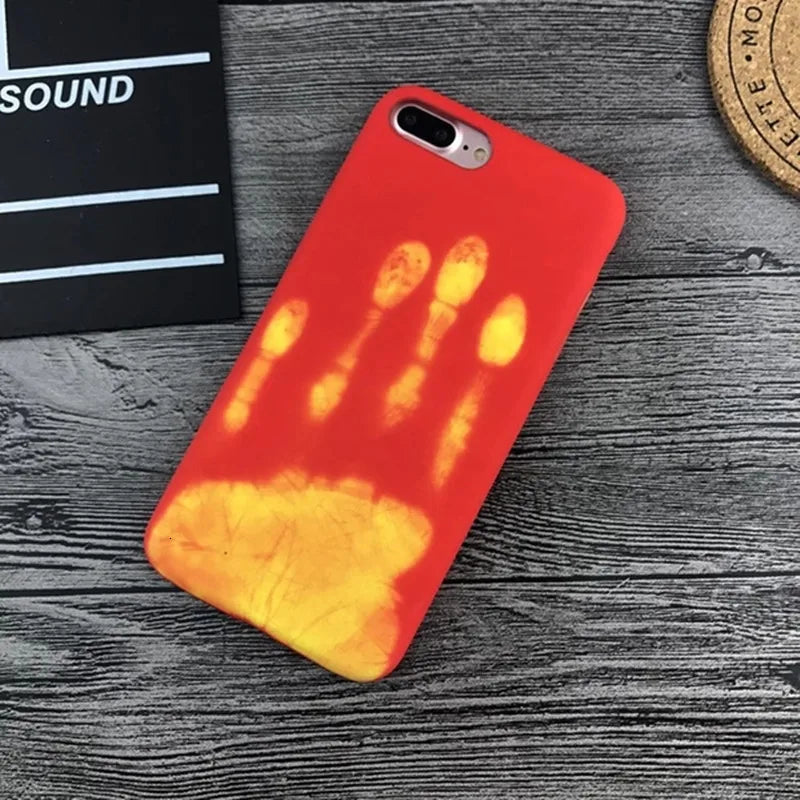 Thermal Heat Induction Phone Case For iPhone XS X XR 11 Pro MAX 6 6S 7 8 Plus 5 5S SE Thermal Sensor Cases Protective Back Cover
