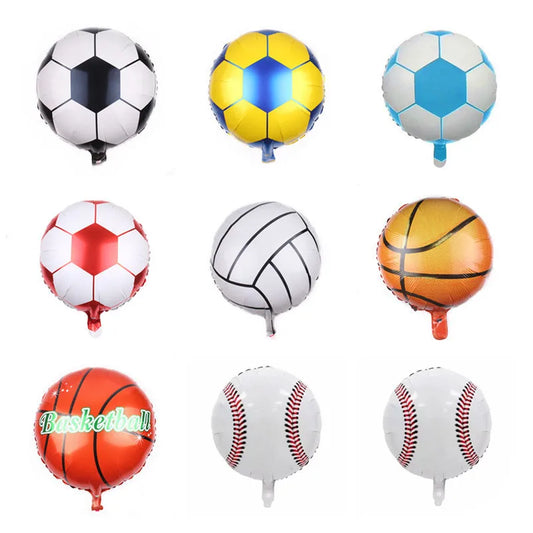 1PC 18inch Football Balloons Basketball Volleyball Bowling Golf Foil Ballons Kids Boy Baloons Toys Birthday Party Decorations