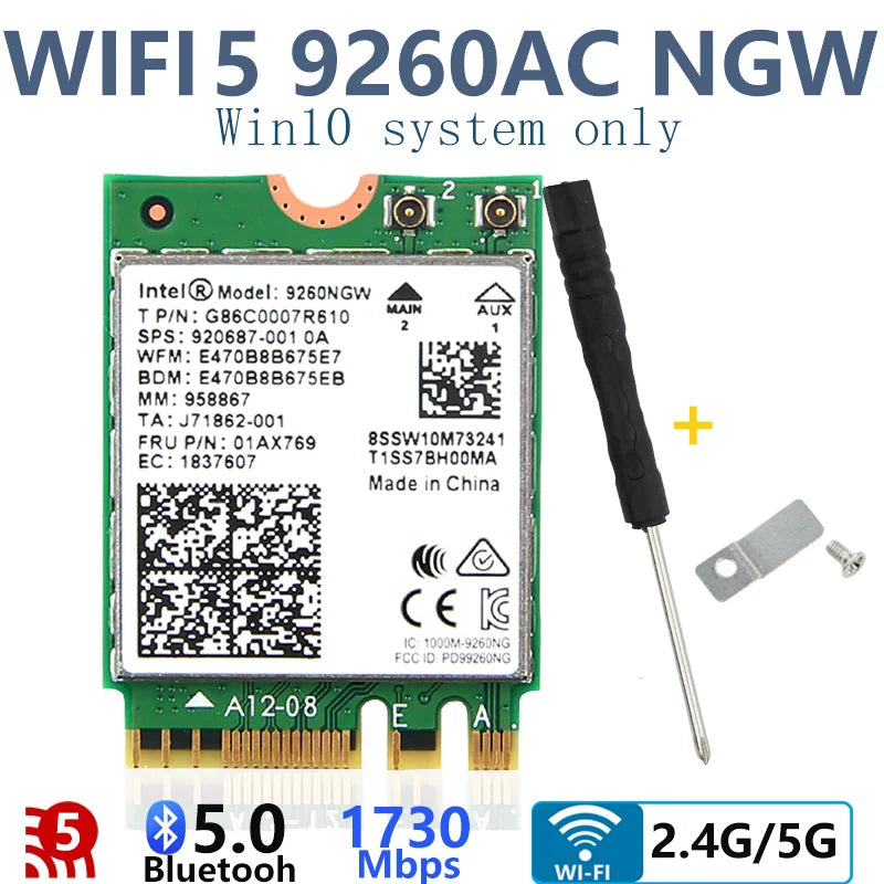 Tri band Intel BE200 wireless AX210NGW 5374Mbps 802.11AX wireless Wi-Fi 7 AX200 AC9260 8265 8260 7265 7260 3168 3165 3160 M. 2