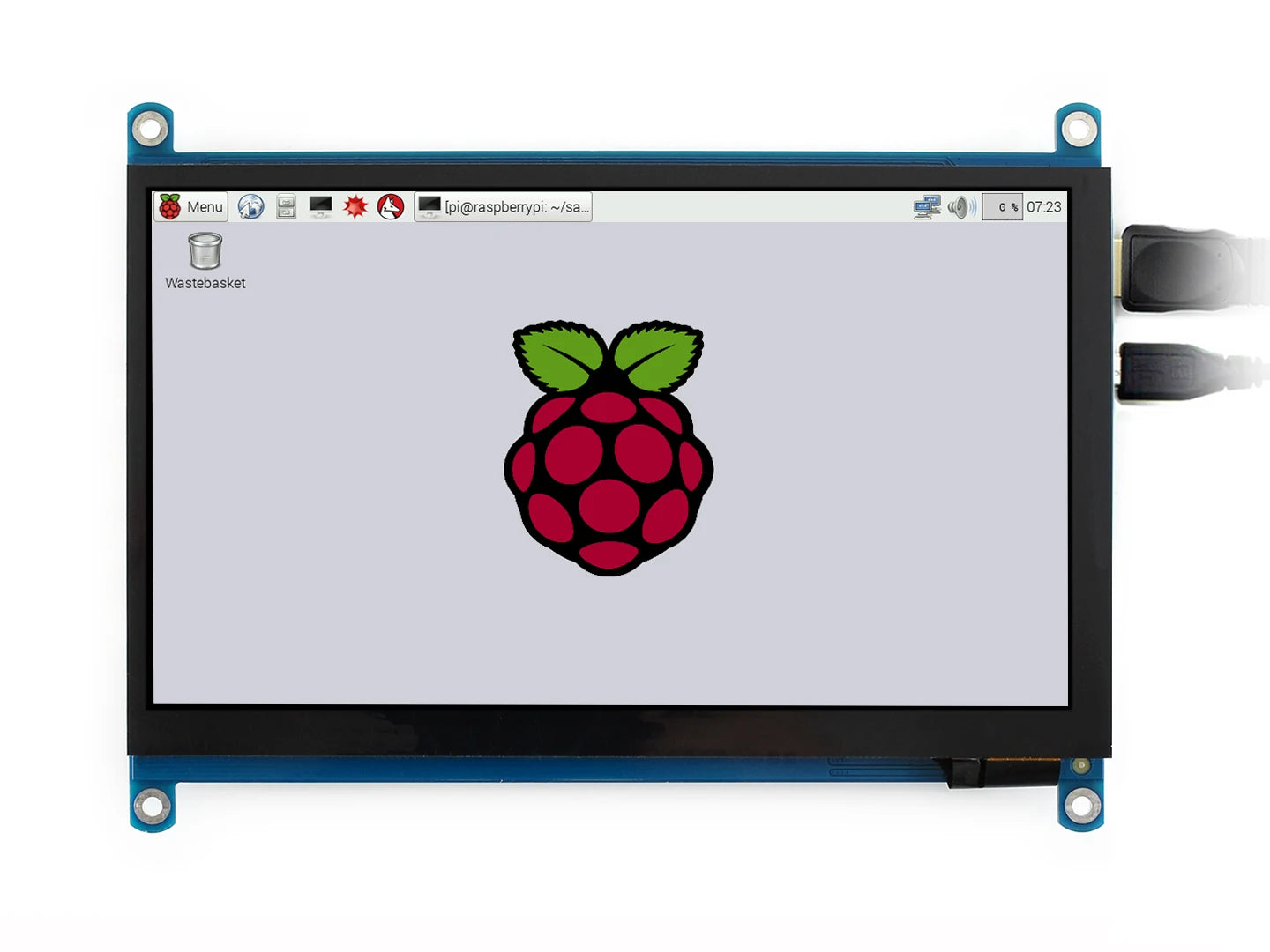 Waveshare 7 inch HDMI LCD (H) Computer Monitor 1024*600 IPS Capacitive Touch Screen Supports Raspberry Pi Jetson Nano Win10 etc