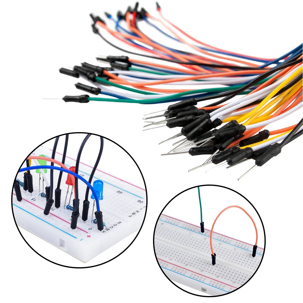 Free shipping! 3PCS Hi-Q 65 Male to Male Jumper Wires Jumper Cable With keyestudio Packing For Arduino DIY Breadboard