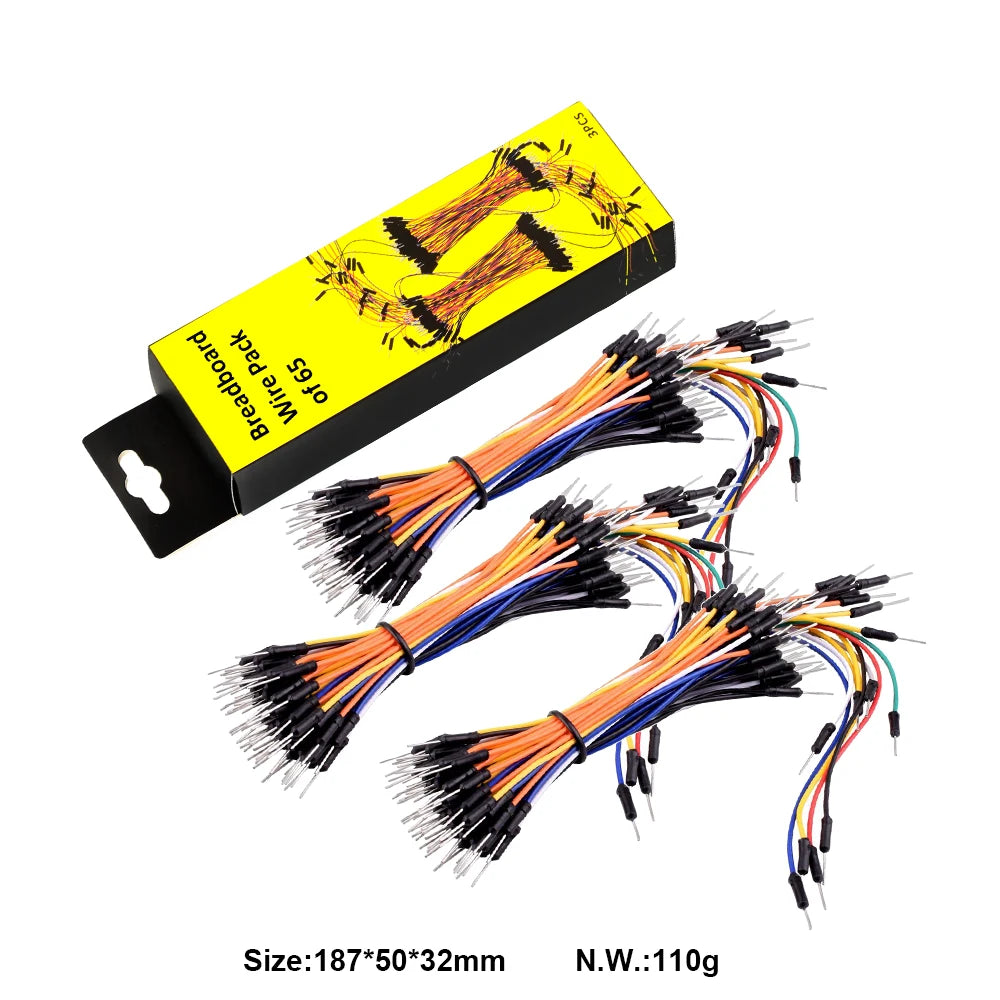 Free shipping! 3PCS Hi-Q 65 Male to Male Jumper Wires Jumper Cable With keyestudio Packing For Arduino DIY Breadboard
