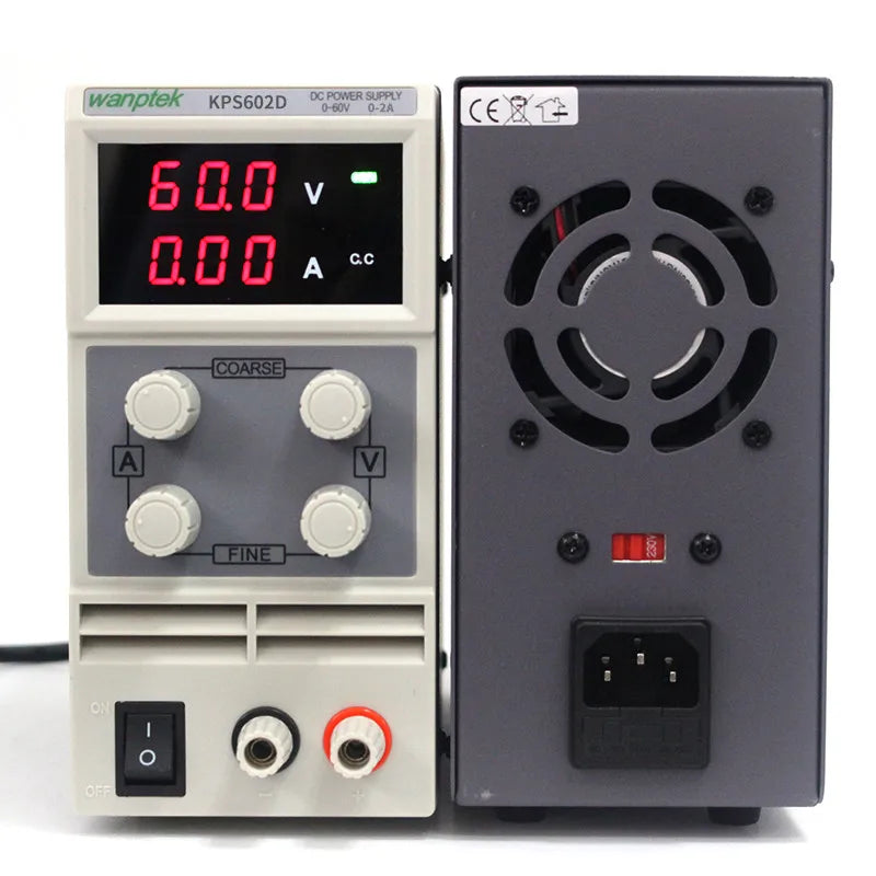 Portable LED Display Switch DC Power Supply 60V 2A Single Phase Adjustable 110V/220V 50/60Hz Equipment Laboratory Power Supply