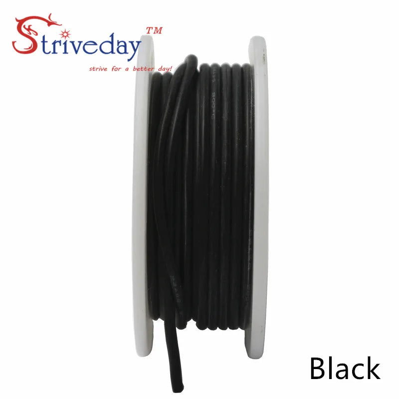 10m/roll 33ft 24awg Soft Silicone stranded Cable Wire Insulation Tinned Copper Electrical Wires DIY 10 colors to choose