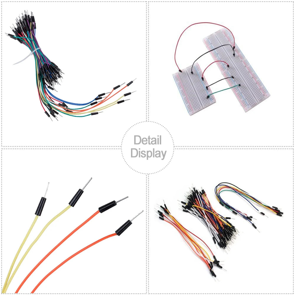 Free shipping! 3PCS Hi-Q 65 Male to Male Jumper Wires Jumper Cable With keyestudio Packing For Arduino DIY Breadboard