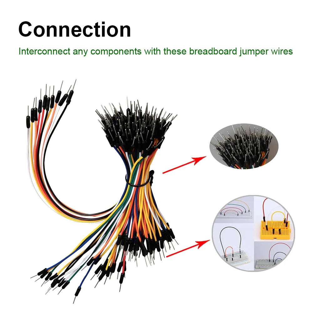 Free shipping! 3PCS Hi-Q 65 Male to Male Jumper Wires Jumper Cable With keyestudio Packing For Arduino DIY Breadboard