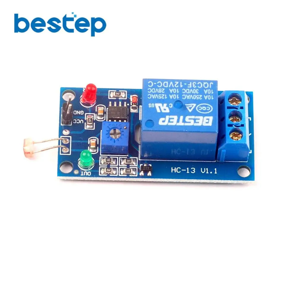 5V 12V Light Photoswitch Sensor Switch LDR Photoresistor Relay Module Light Detection Photosensitive Sensor Board For Arduino