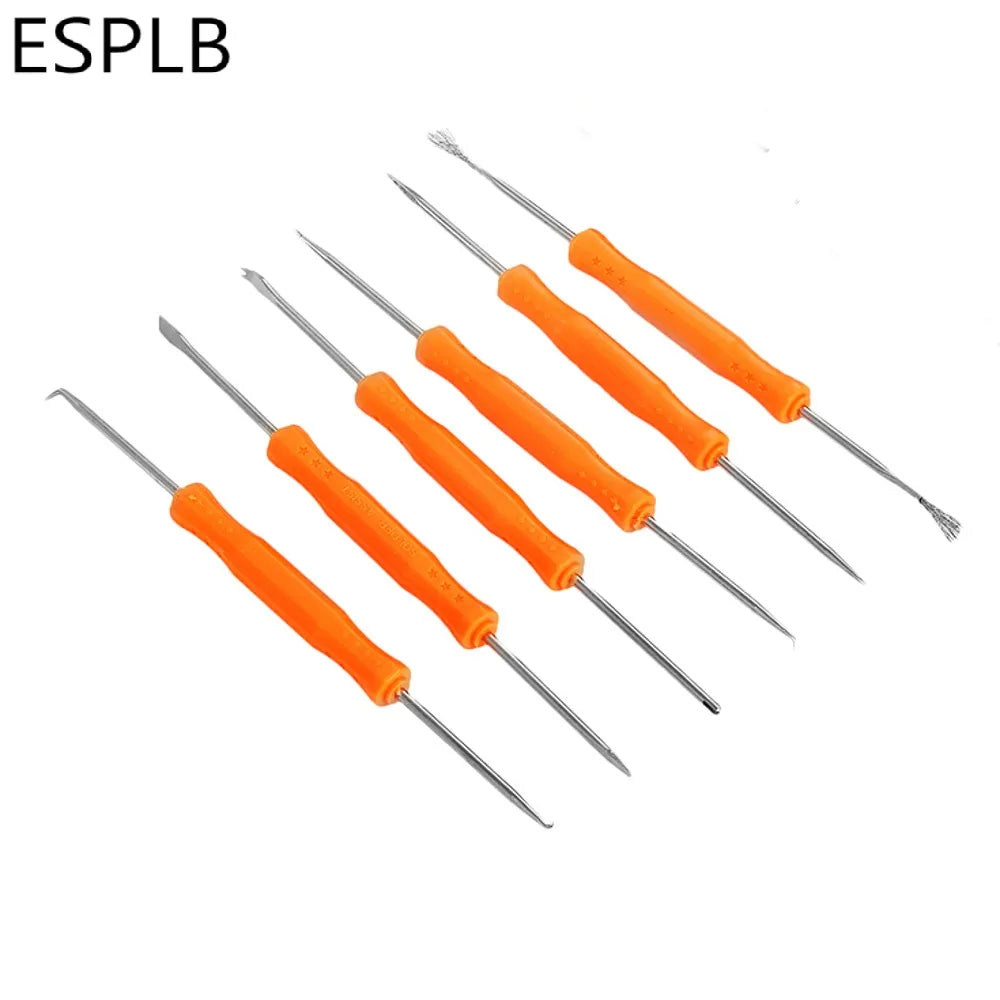 ESPLB Soldering Assist Hand Tools Set Precision Electronic Components for Welding Grinding Cleaning Repair Orange/Blue Color