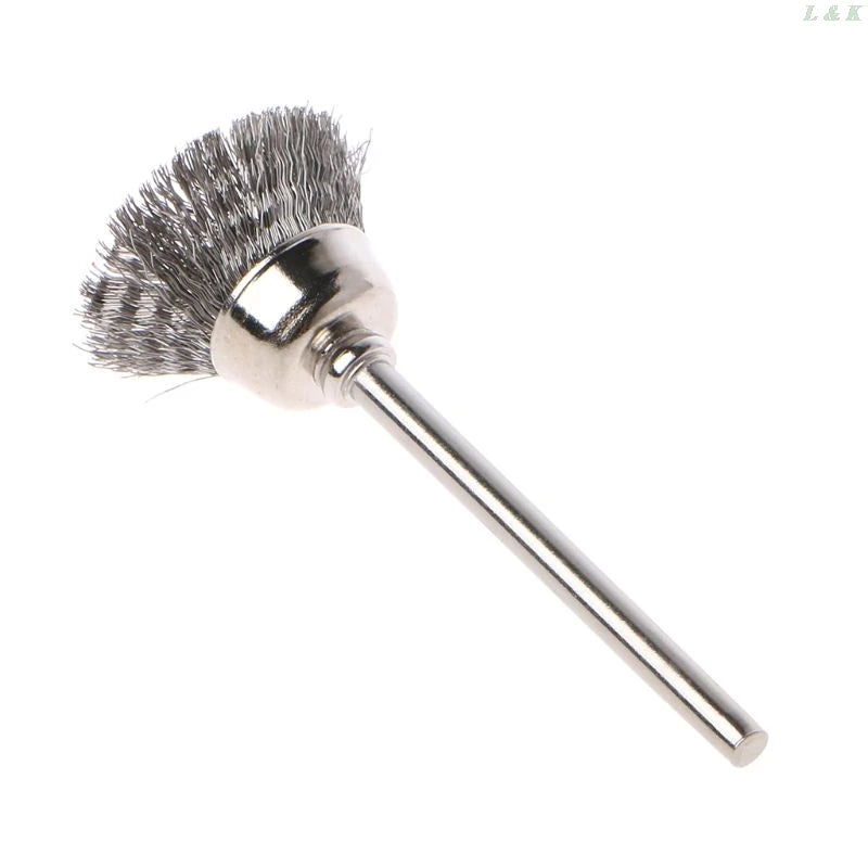 10pcs Cup Shape Steel Wire Wheel Brushes for Dremel Electric Tool Rust Cleaning Rotary Tool for The Engraver Abrasive Materials