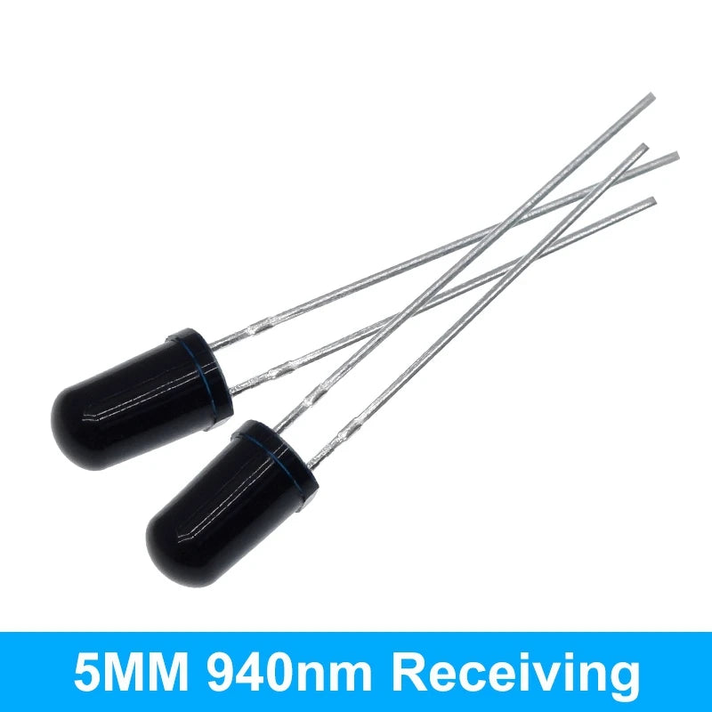 TZT 10pairs 3mm 5mm 940nm LEDs Infrared Emitter and IR Receiver Diode Diodes 301A for arduino