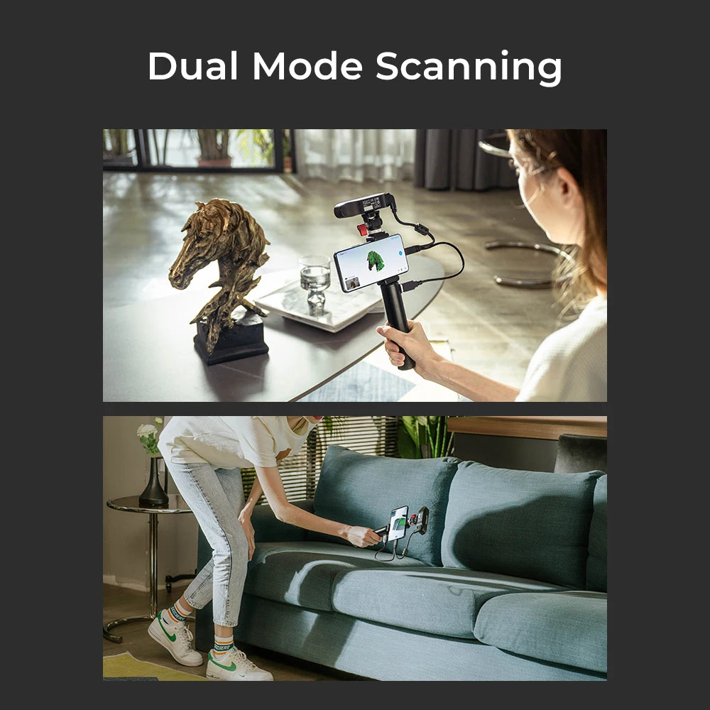 Creality 3D Scanner CR-Scan Ferret for 3D Printing and Modeling Portable Handheld Scanner with 30 FPS Quick Scan 0.1mm Accuracy