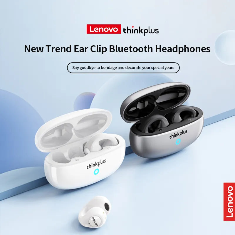 Lenovo XT83 II TWS Wireless Headphones Bluetooth 5.3 Earphones Earclip Design Touch Control HD Voice Earbuds Sports Headset