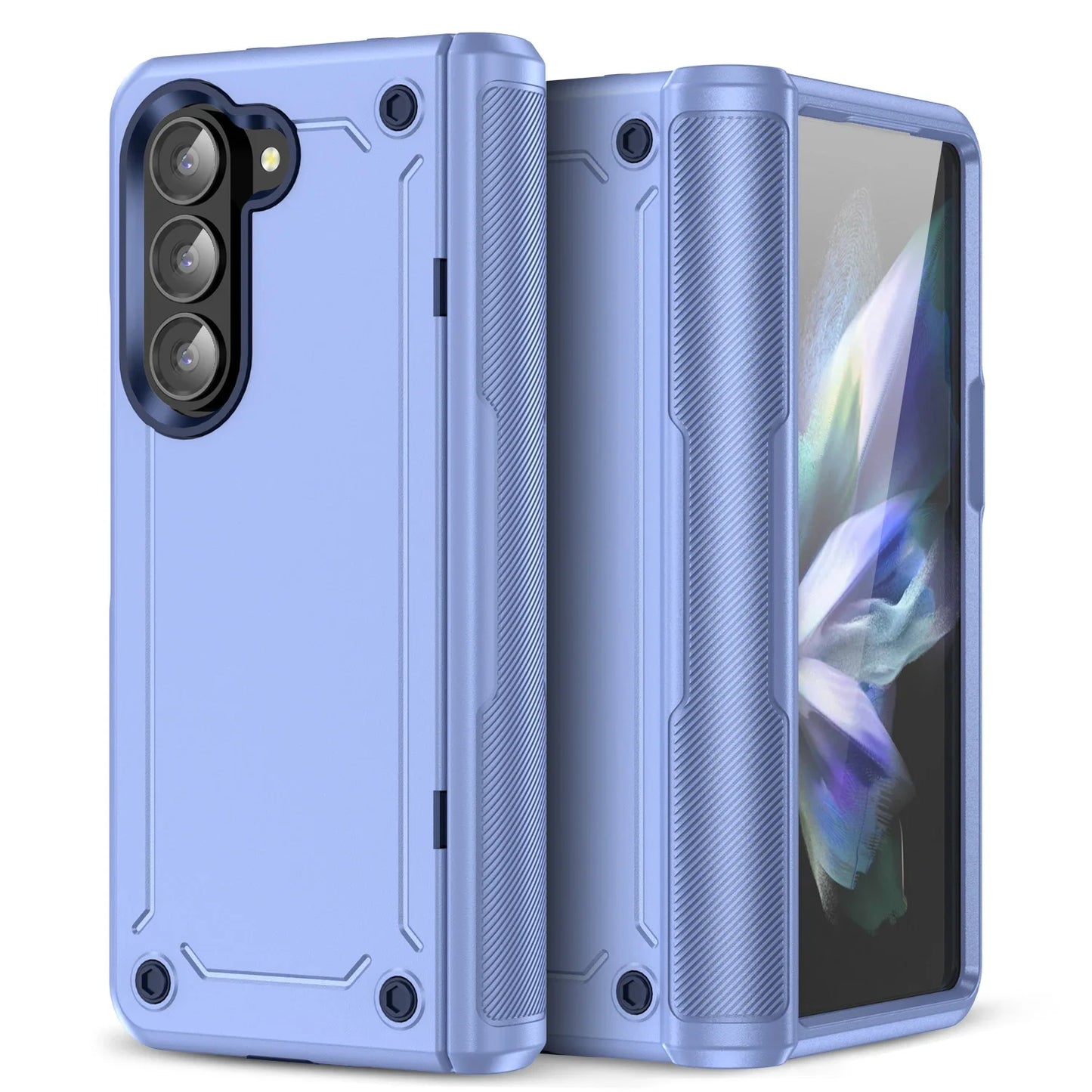 Anti-Falling Phone Bag Armor Case for Samsung Galaxy Z Fold 5 6 fold6 Fold5 Zfold5 5G Hinge Protective Cases