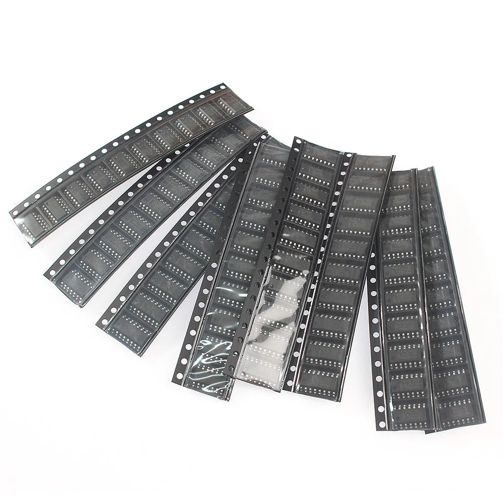 80pcs/lot Logic IC Electronic Component Kit, 74HC00D 74HC04D 74HC08D 74HC14D 74HC138D 74HC164D 74HC165D 74HC595D SOP ICs chip