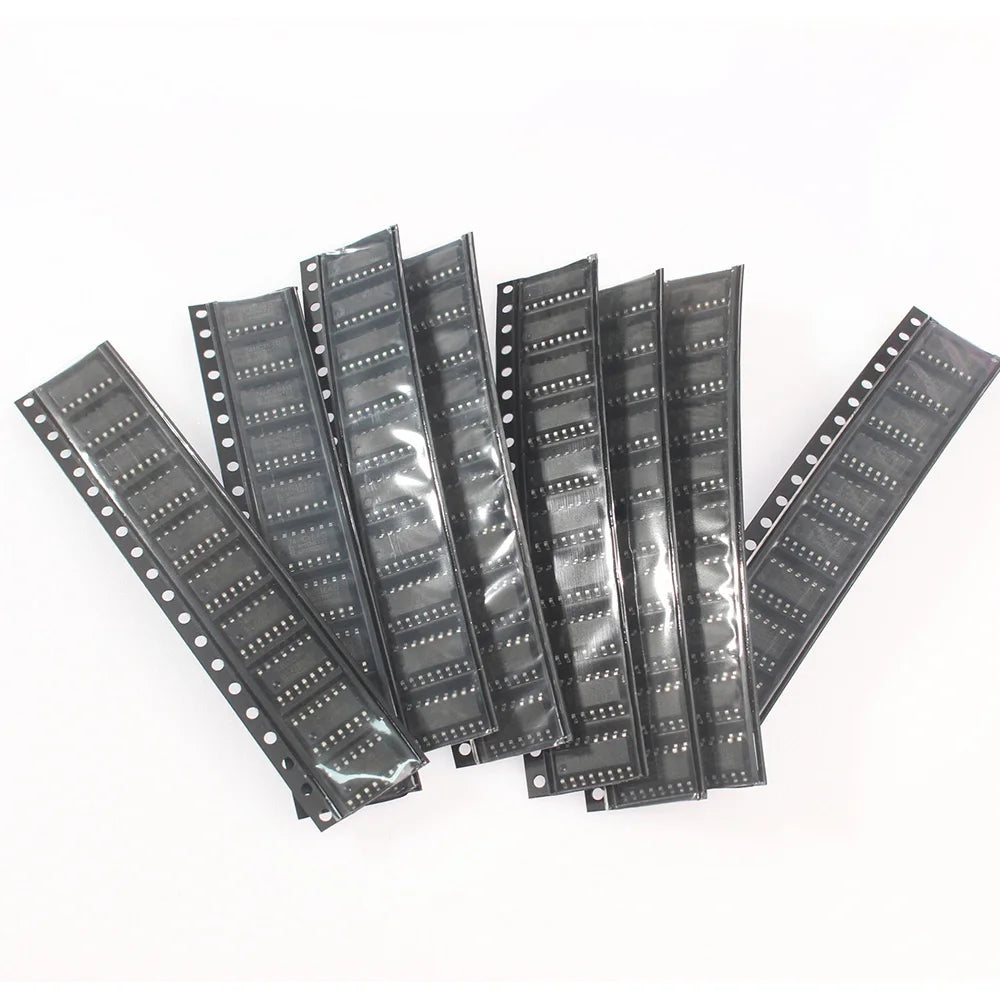 80pcs/lot Logic IC Electronic Component Kit, 74HC00D 74HC04D 74HC08D 74HC14D 74HC138D 74HC164D 74HC165D 74HC595D SOP ICs chip