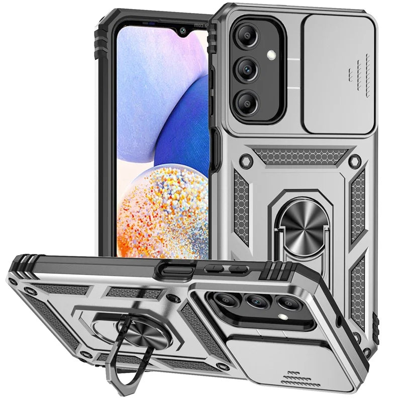 Funda For Samsung Galaxy A16 A26 A36 A56 5G Case Slide Lens Camera Protector Armor Phone Case For Galaxy A06 A 56 36 Back Cover