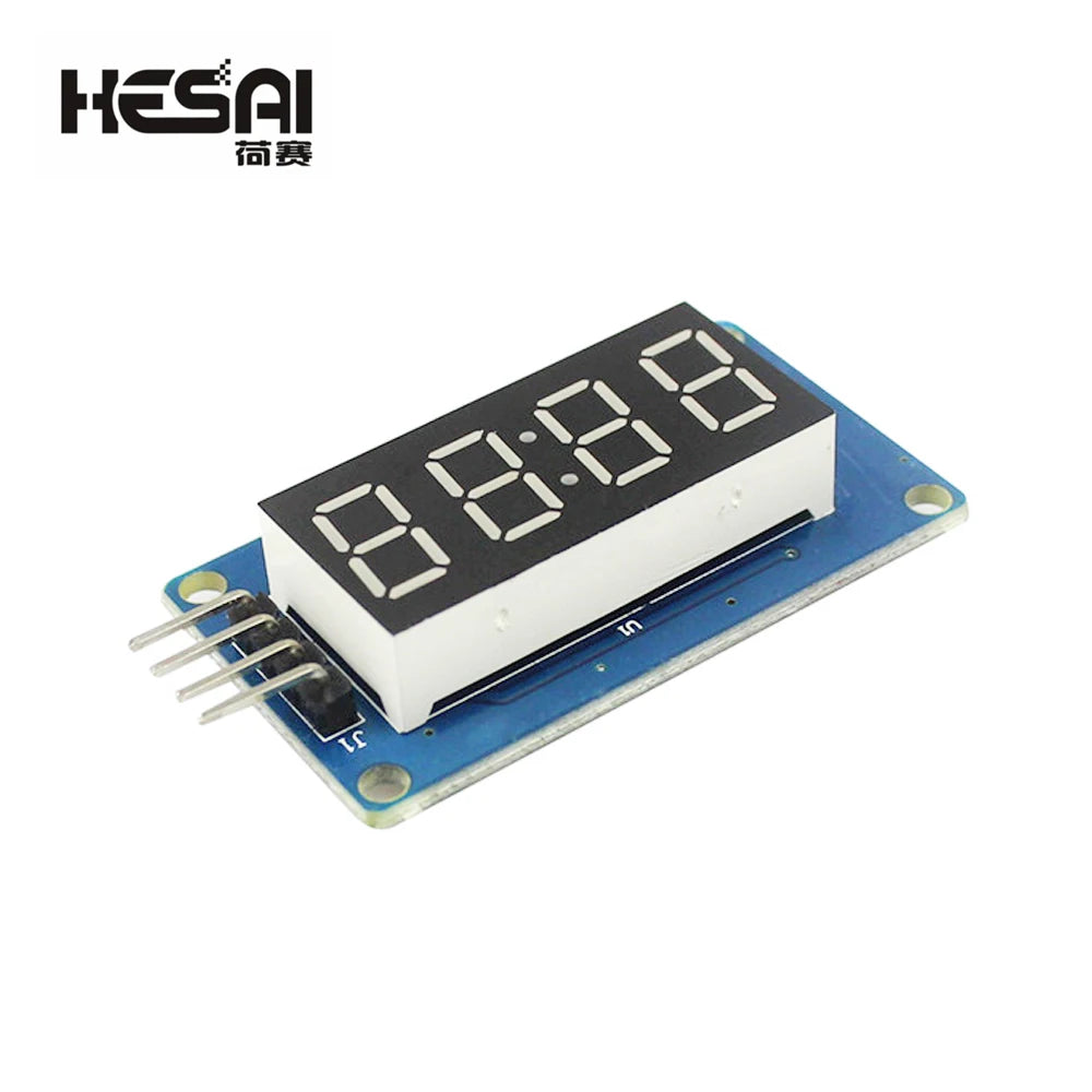 TM1637 LED Display Module 7 Segment 4 Bits 0.36Inch Clock RED Anode Digital Tube Serial Driver Board Pack For Arduino Diy Kit
