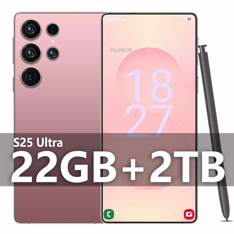 2025 Original Pad S25 ultra Tablet PC 7.3 inch HD 4K Android 13 22GB+2TB 8000mAh Battery 4G 5G Dual Sim Card WiFi GPS Google Tab