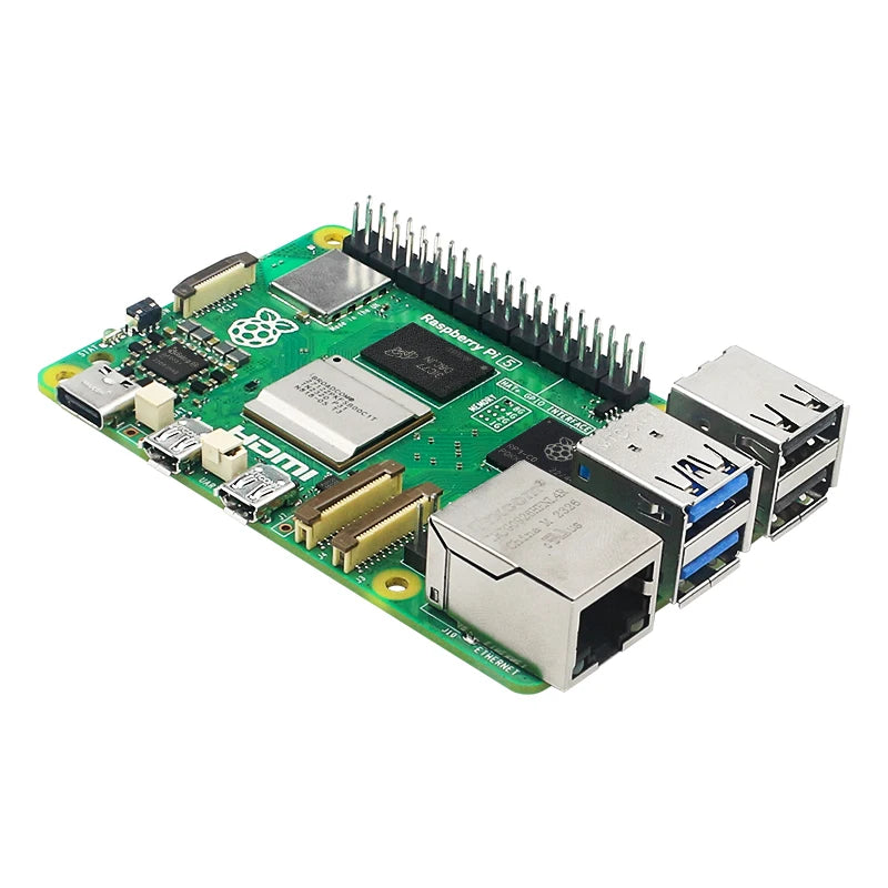 Original Raspberry Pi 5 4G 8G RAM BCM2712 2.4GHz VideoCore VII GPU 4Kp60 PCIe 2.0 RTC Optional Case Fan Power Supply for Pi5