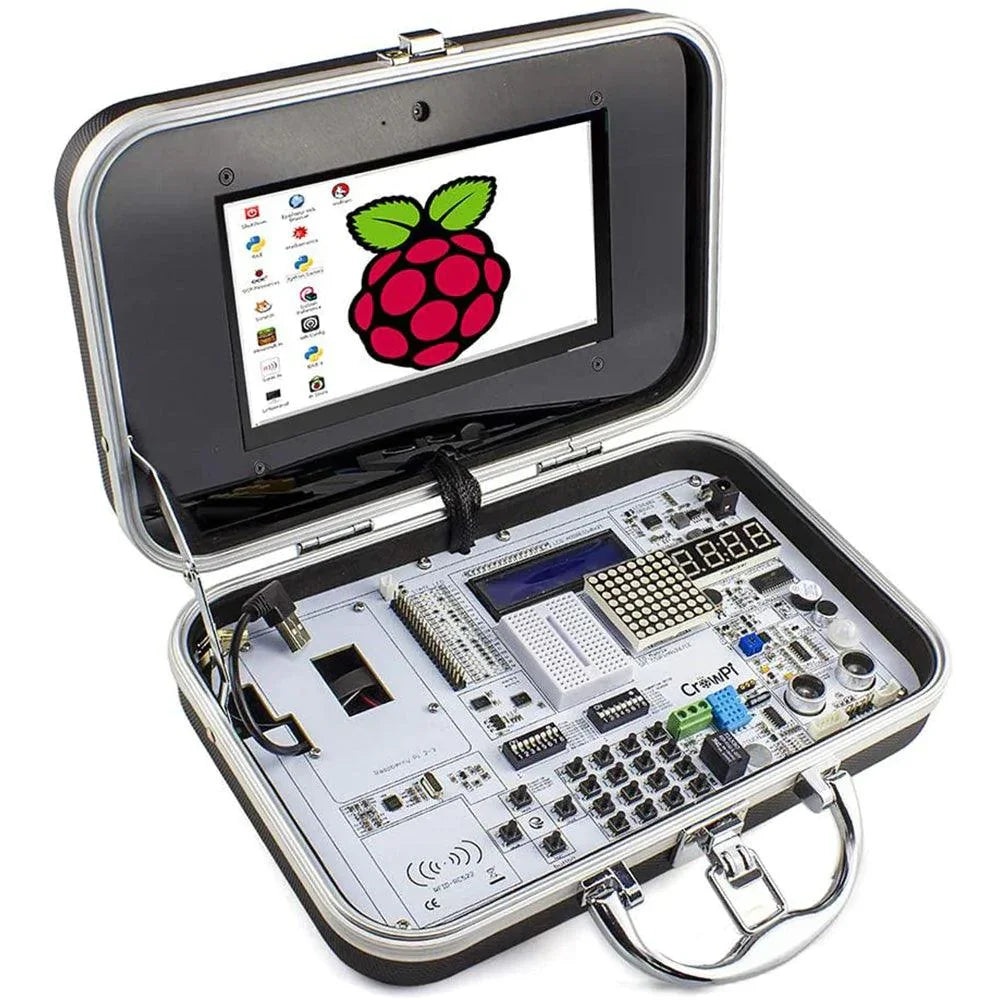Elecrow Crowpi Educational Learning Kit 7 '' HD Touchscreen LCD Display Compact 7 inch Raspberry Pi 4 Programable LED Display