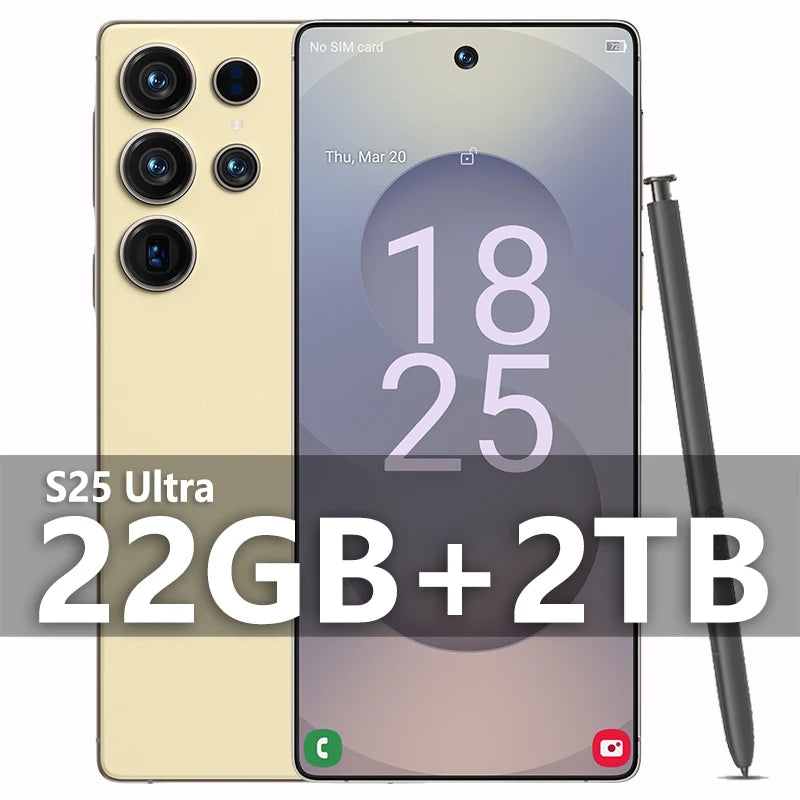 2025 Original Pad S25 ultra Tablet PC 7.3 inch HD 4K Android 13 22GB+2TB 8000mAh Battery 4G 5G Dual Sim Card WiFi GPS Google Tab