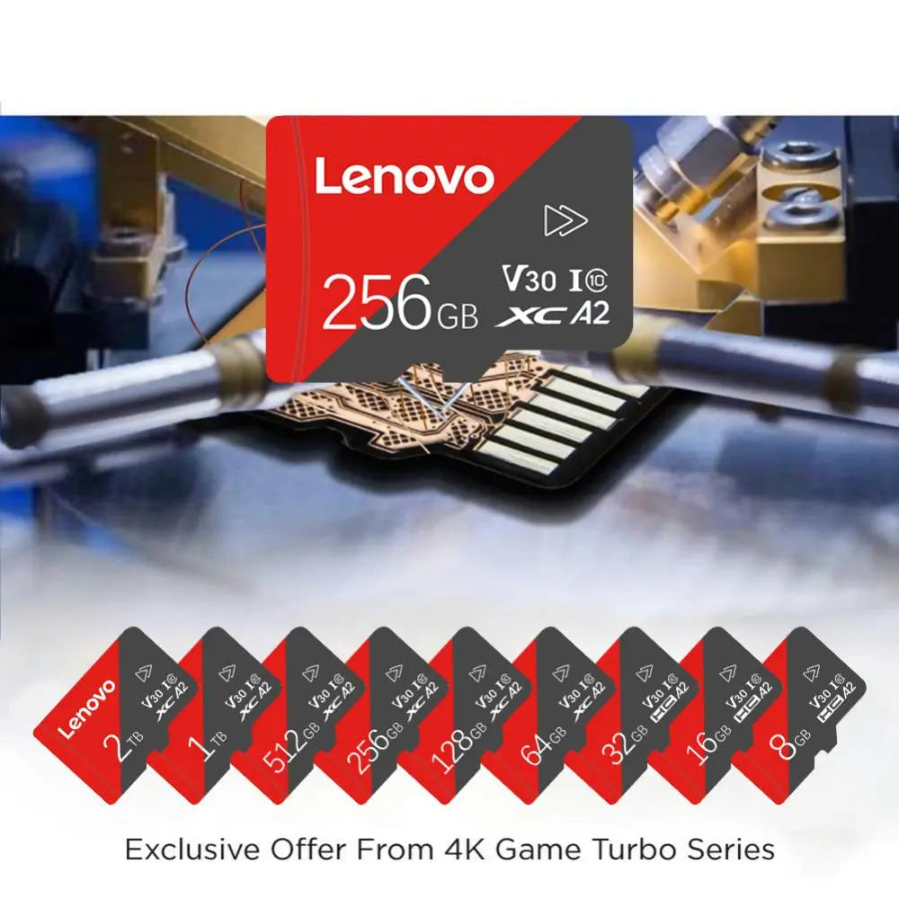 Lenovo Flash Memory SD Cards 32GB 64GB 256GB Micro TF/SD Card 1TB SD Memory Card 128GB Micro Tf Card Adapter Android Phone