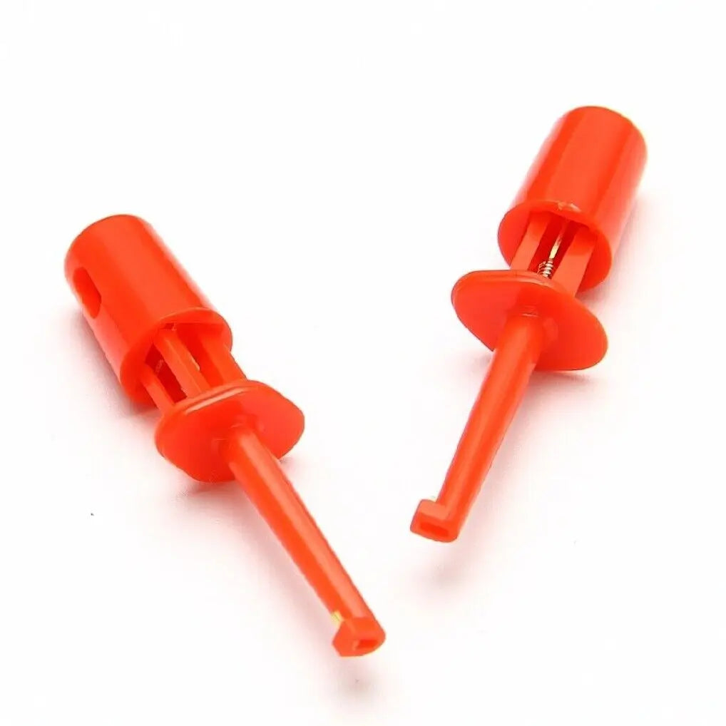 Mini Test Hooks Multimeter Probe Hook Testing Equipment Red White Blue Black Purple Each Two Measurement Analysis Instruments