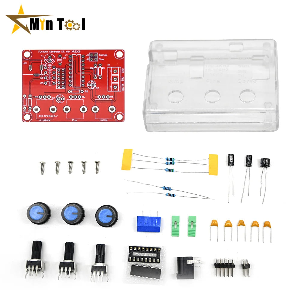 XR2206 1Hz-1MHz Signal Generator Sine/Triangle/Square Output Signal Generator Frequency Amplitude DIY Kit Electronic Component