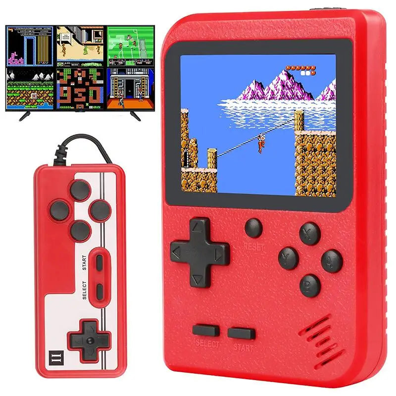 8-Bit 3.0 Inch Retro Portable Video Game Console Built-in 400 Classic Game Color LCD Mini Video Game Console Support AV output