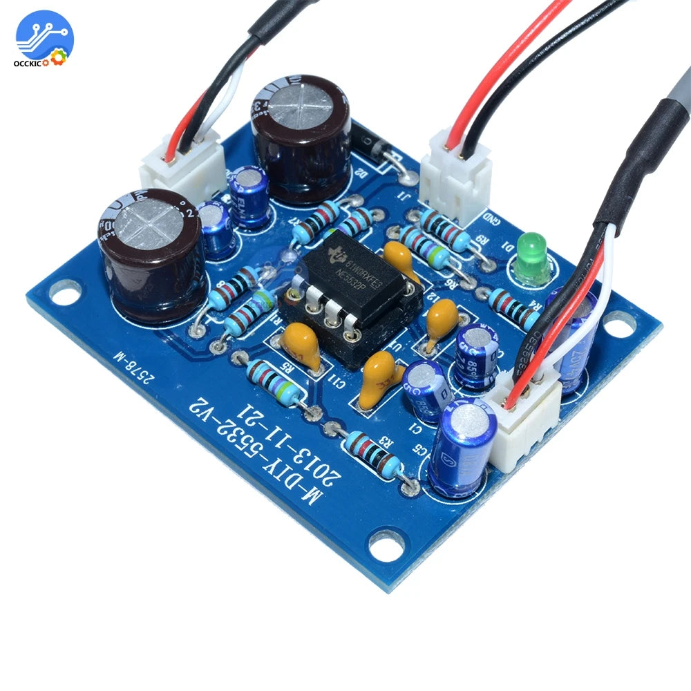 NE5532 OP-AMP Stereo Amplifier Board Audio HIFI Speaker Amplifier Module Control Board Circuit Sound Development for Arduino