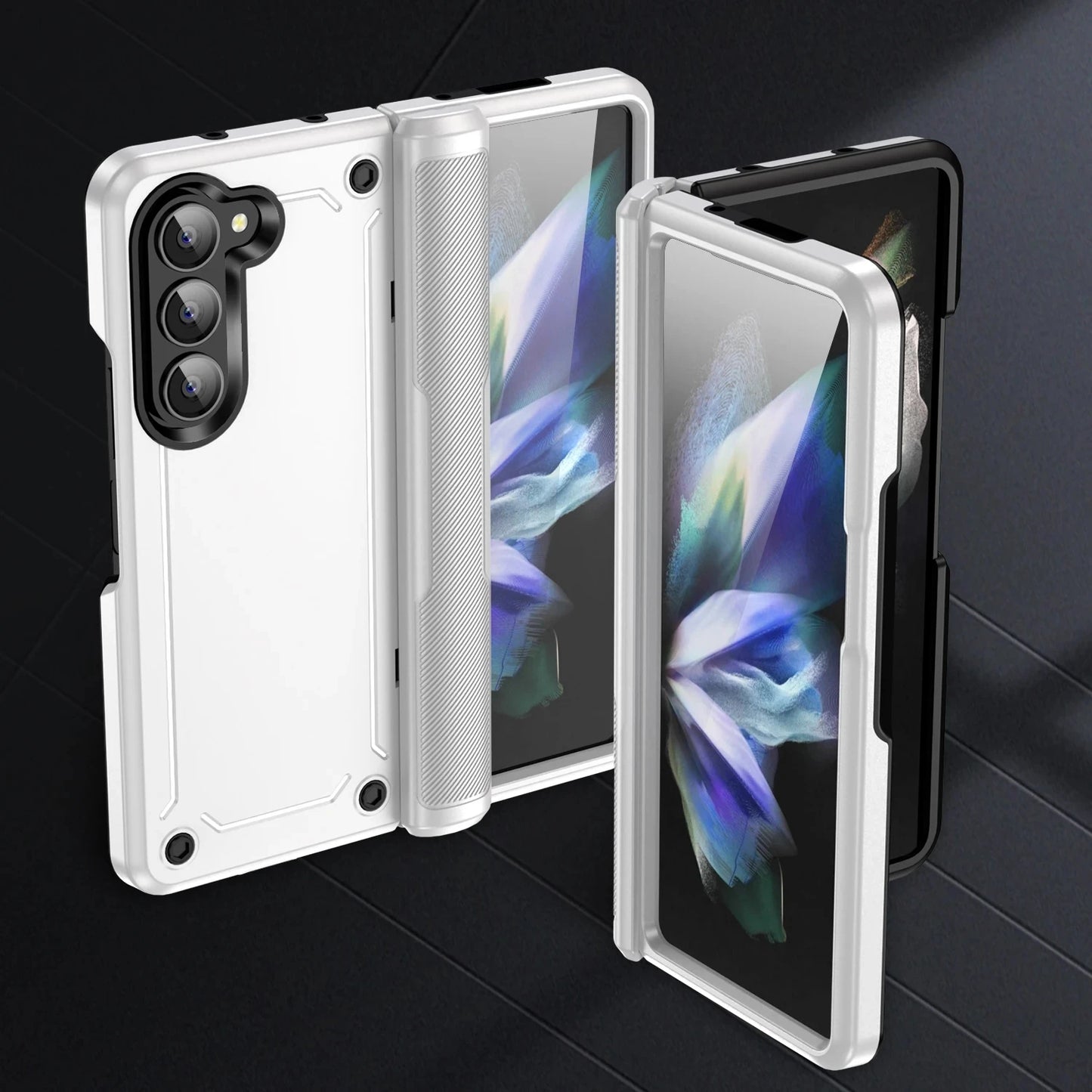 Anti-Falling Phone Bag Armor Case for Samsung Galaxy Z Fold 5 6 fold6 Fold5 Zfold5 5G Hinge Protective Cases