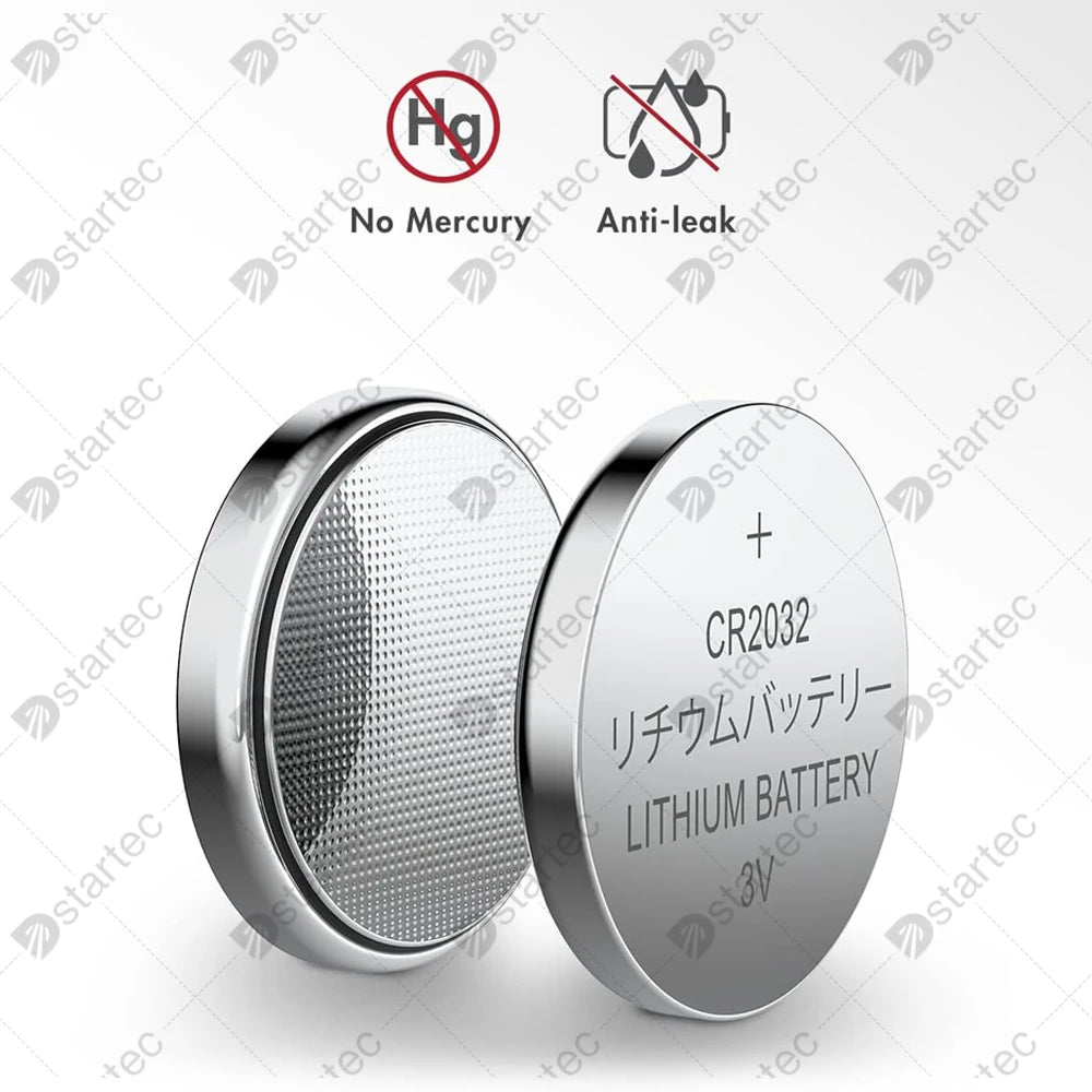 10PCS Koonenda CR2032 3V Lithium Battery, CR Lithium 3 Volt 220mAh Coin Cell for Watches, Key Fob, Car Remote, Glucose Monitor