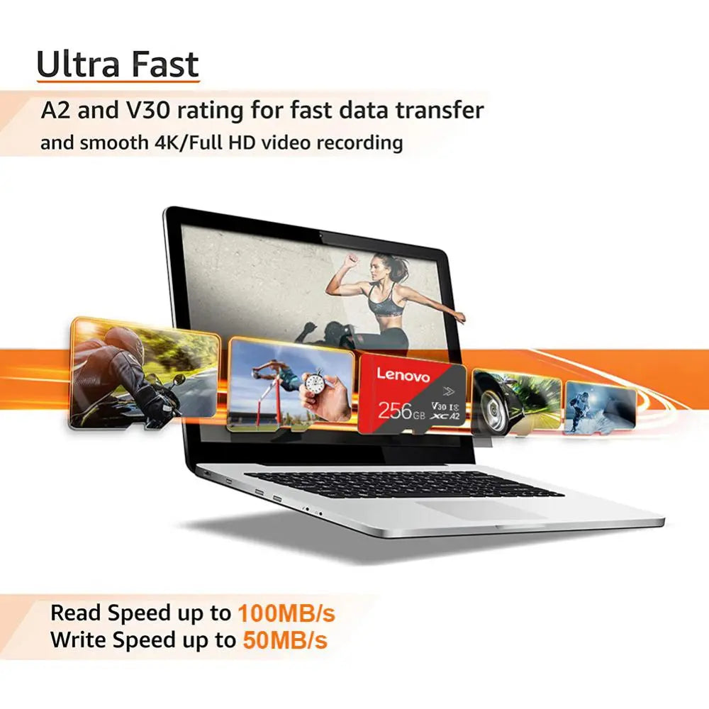 Lenovo Flash Memory SD Cards 32GB 64GB 256GB Micro TF/SD Card 1TB SD Memory Card 128GB Micro Tf Card Adapter Android Phone