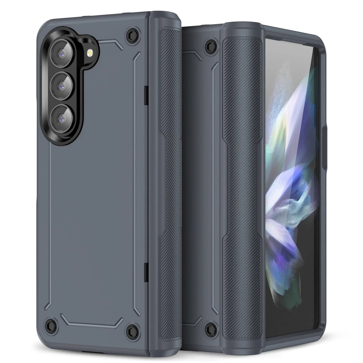 Anti-Falling Phone Bag Armor Case for Samsung Galaxy Z Fold 5 6 fold6 Fold5 Zfold5 5G Hinge Protective Cases
