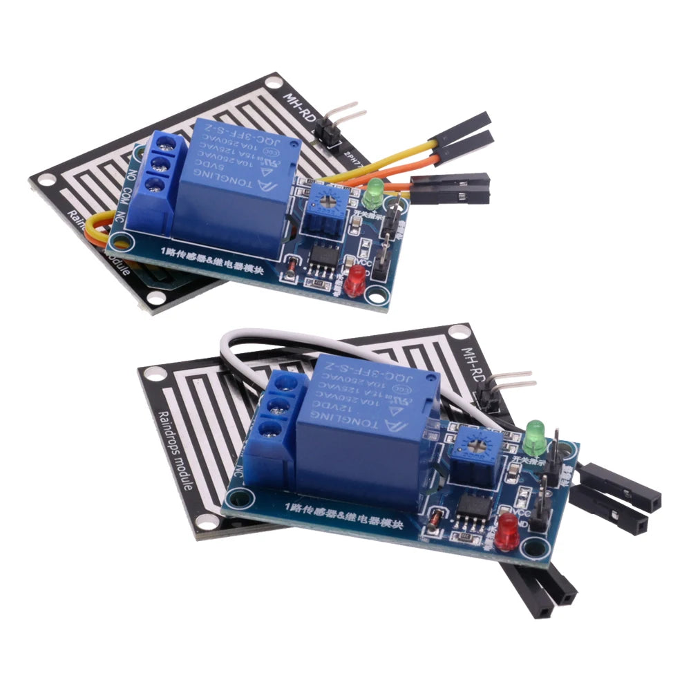 Snow Raindrops Detection Sensor Module Rain Weather Module Humidity For Arduino Robot Car Diy Kit 5V/12V Relay Control Module
