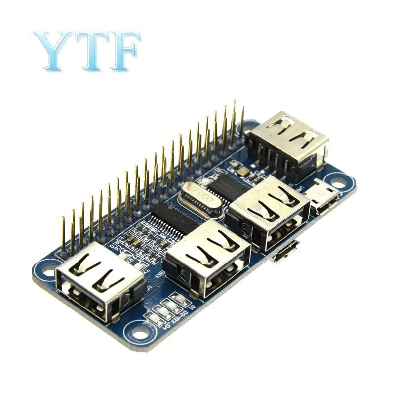 4 Ports USB HDM HUB HAT For Raspberry Pi 3 / 2 / Zero W Extension Board USB To UART For Serial Debugging Compatible With USB