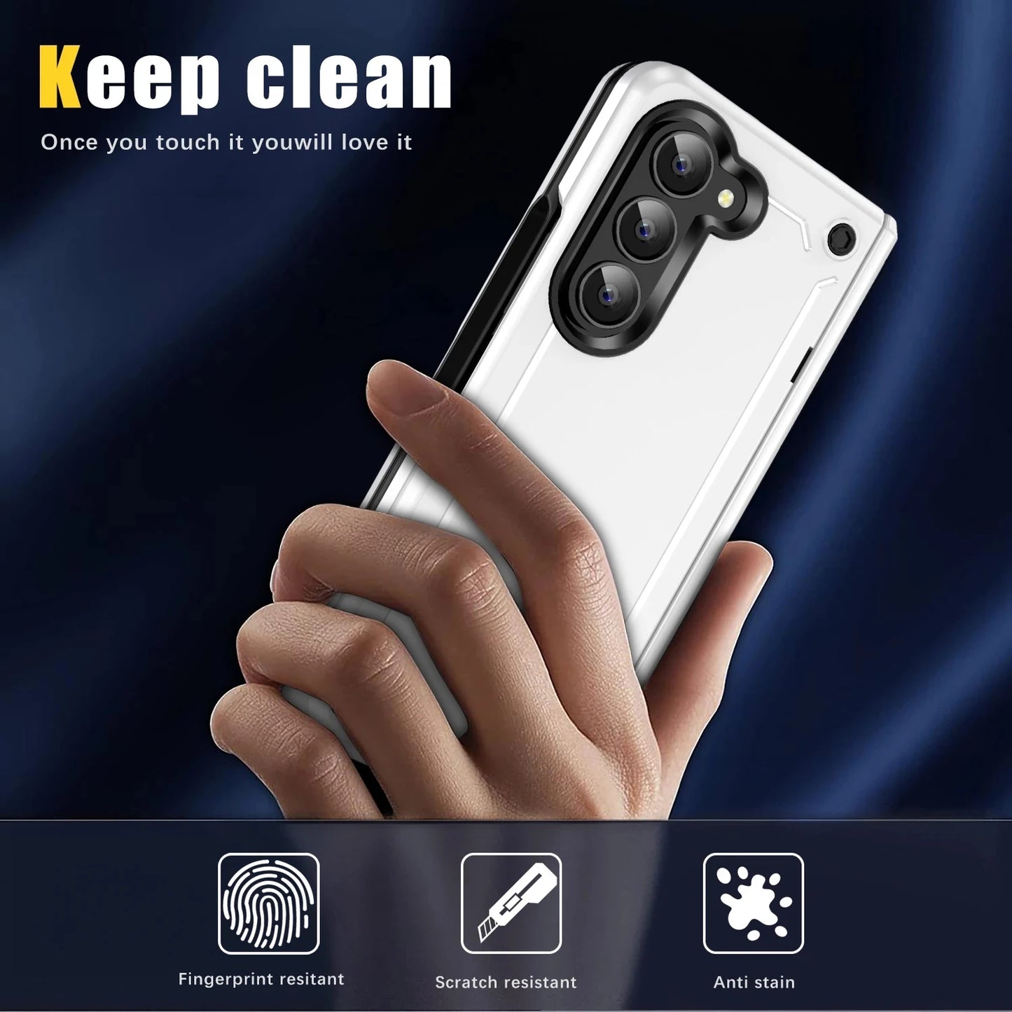 Anti-Falling Phone Bag Armor Case for Samsung Galaxy Z Fold 5 6 fold6 Fold5 Zfold5 5G Hinge Protective Cases
