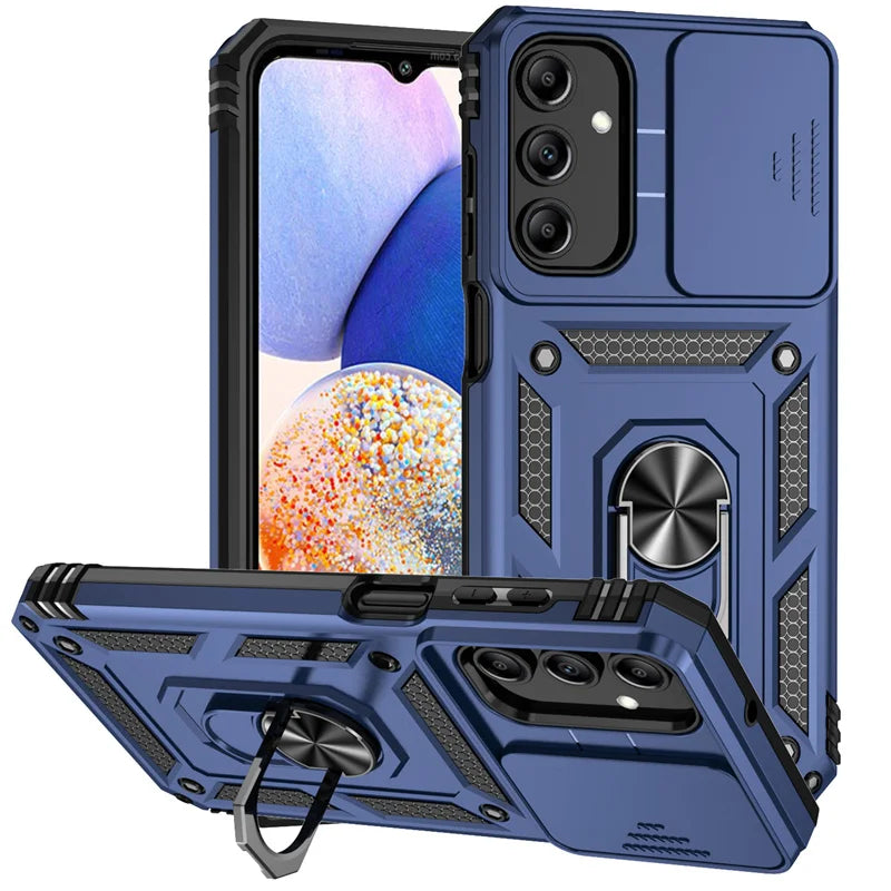 Funda For Samsung Galaxy A16 A26 A36 A56 5G Case Slide Lens Camera Protector Armor Phone Case For Galaxy A06 A 56 36 Back Cover