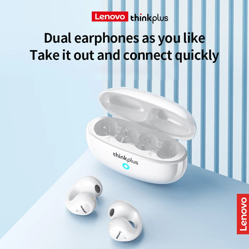 Lenovo XT83 II TWS Wireless Headphones Bluetooth 5.3 Earphones Earclip Design Touch Control HD Voice Earbuds Sports Headset