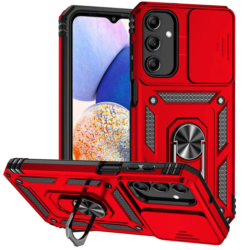 Funda For Samsung Galaxy A16 A26 A36 A56 5G Case Slide Lens Camera Protector Armor Phone Case For Galaxy A06 A 56 36 Back Cover