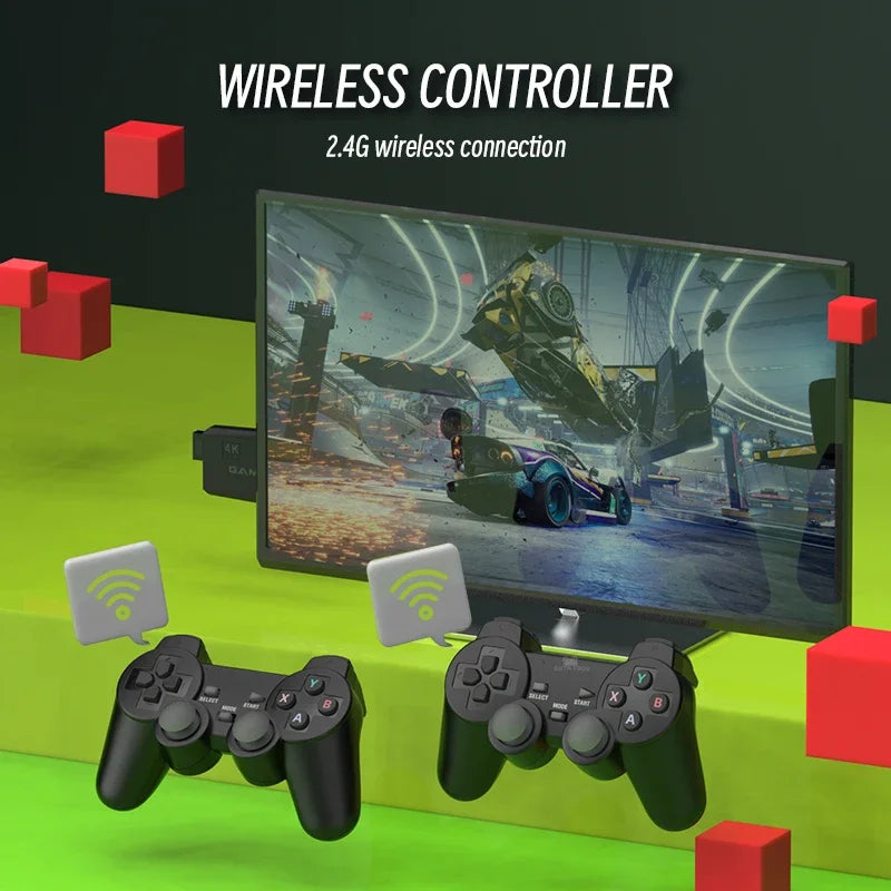 Data Frog Y3 Lite TV Video Game Console Retro Game Stick 4K Wireless Controller for PS1/SNES/SEGA 9 Emulator Retro Console 2023