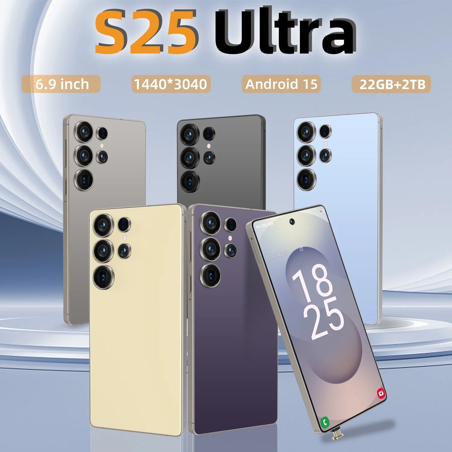 2025 Original Pad S25 ultra Tablet PC 7.3 inch HD 4K Android 13 22GB+2TB 8000mAh Battery 4G 5G Dual Sim Card WiFi GPS Google Tab
