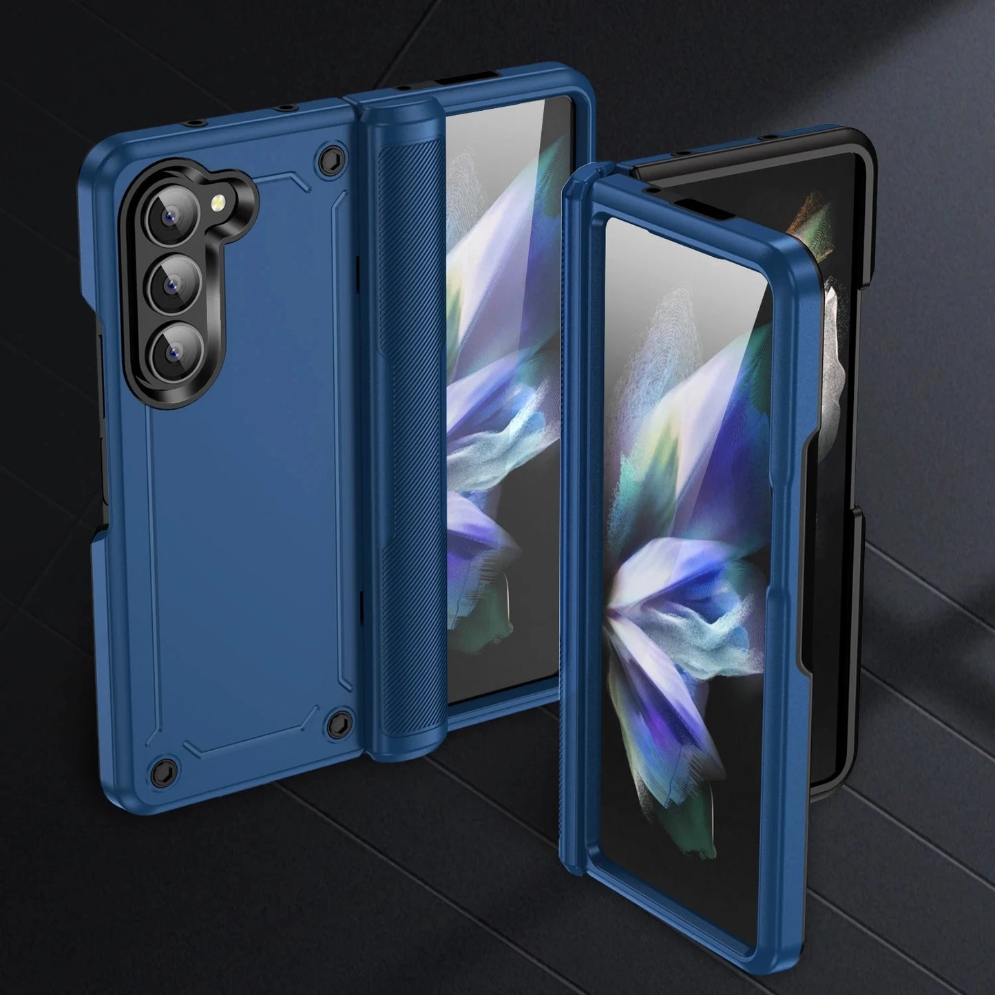 Anti-Falling Phone Bag Armor Case for Samsung Galaxy Z Fold 5 6 fold6 Fold5 Zfold5 5G Hinge Protective Cases