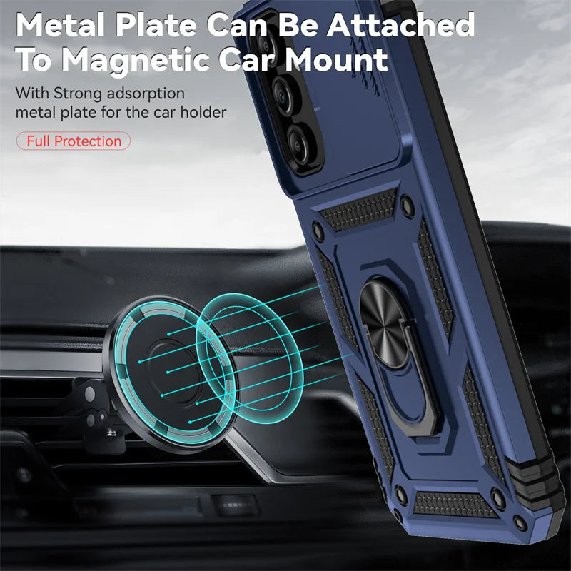Funda For Samsung Galaxy A16 A26 A36 A56 5G Case Slide Lens Camera Protector Armor Phone Case For Galaxy A06 A 56 36 Back Cover