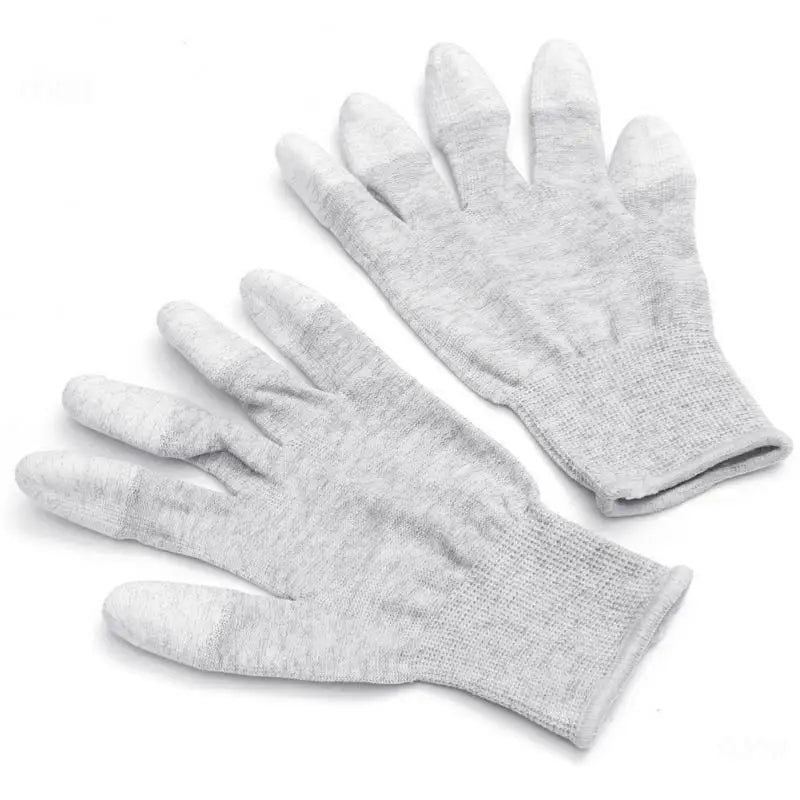 Anti-Static Gloves Non-slip ESD Electronic Working Gloves PU Coated Finger Protection For Laptop Phone Repair Tool Sets 1 Pair