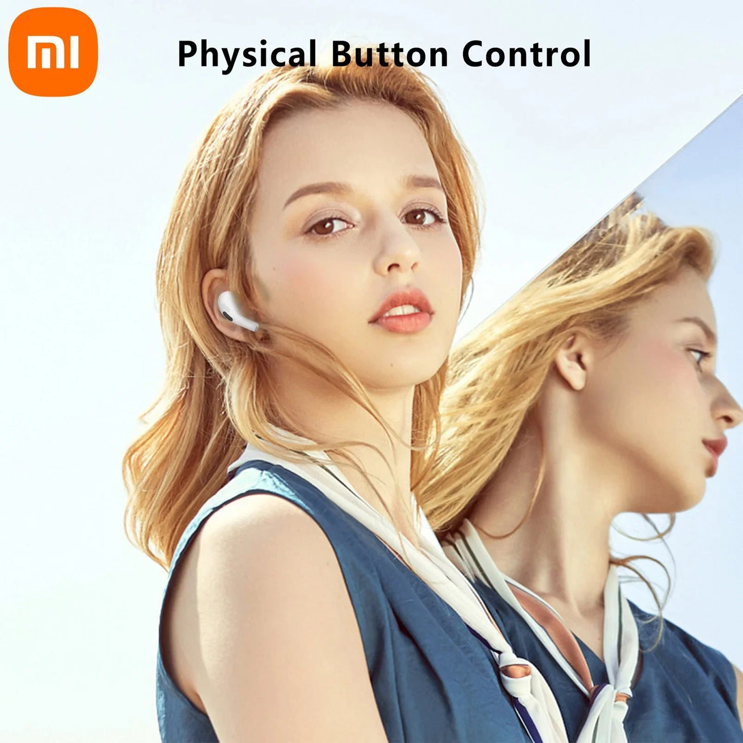 Xiaomi Buds TWS Wireless Earbuds Bluetooth 5.3 Headphones Touch Control IPX5 Waterproof HIFI Headset Carrying Cable with Mic