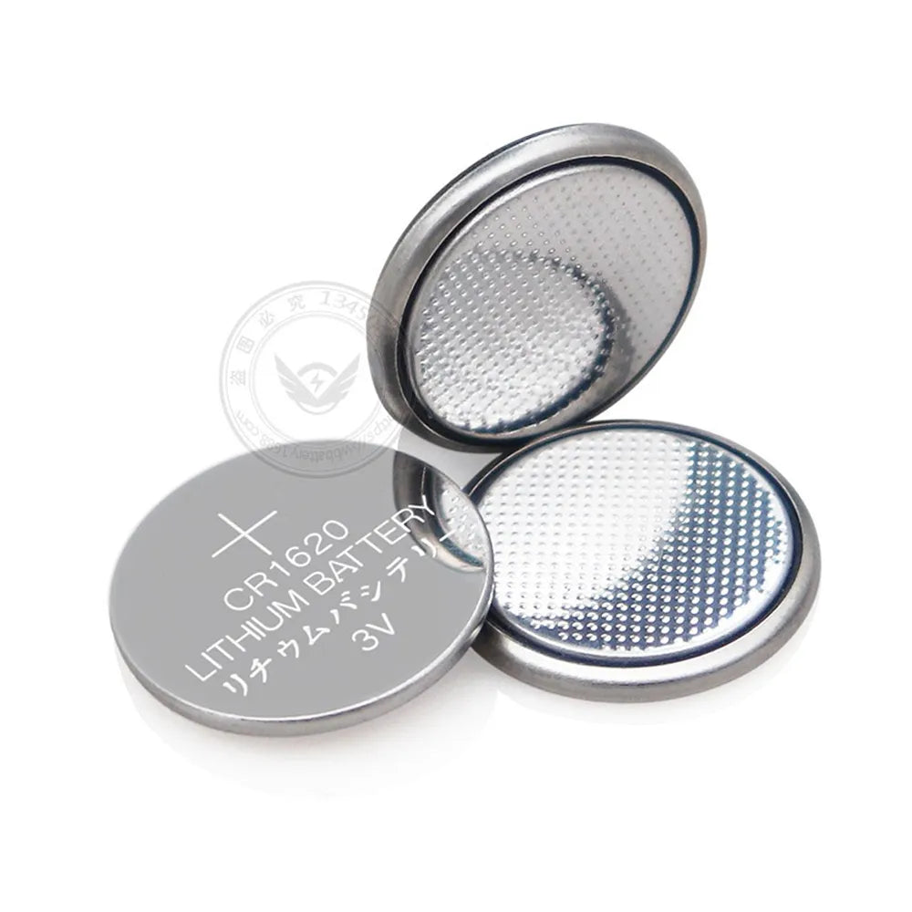 Eunicell 70mAh Capacity CR1620 3V Lithium Battery LM1620 BR1620 ECR1620 KCR1620 CR 1620 5009LC Coin Cells Watch Toys Batteries